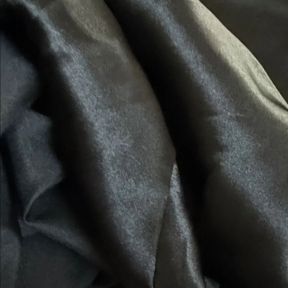 Scent- Sation Inc Charmeuse Satin Queen Size Sheets Set Black Set No pillow